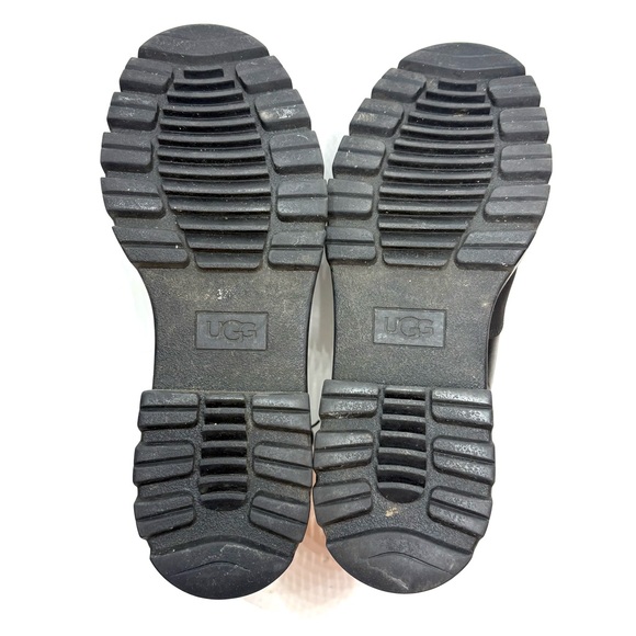 UGG Stockton Black Leather Booties | 6.5 - Picture 10 of 12